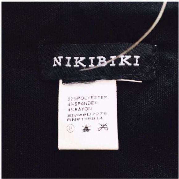 Nikibiki Bandage Bodycon Dress Sequins Black - Picture 2 of 6